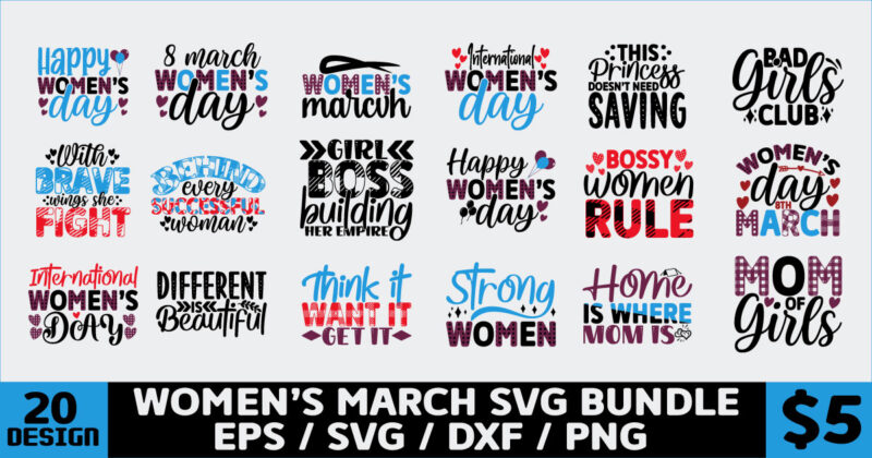 Women’s march SVG Bundle