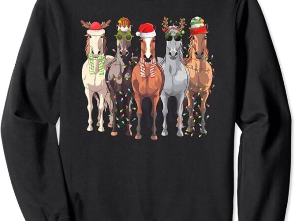 Horses christmas sweatshirt