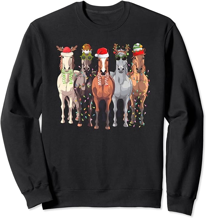 horses christmas Sweatshirt