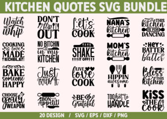 kitchen Quotes SVG Bundle t shirt vector art