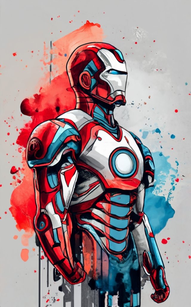 t-shirt design, ironman. watercolor splash PNG File - Buy t-shirt designs