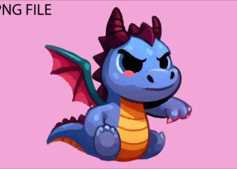 Dragon colorful sticker PNG Sublimation