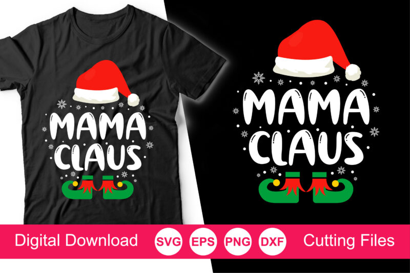 Claus Family Svg Bundle, matching family svg t-shirt, christmas svg, mama claus, daddy claus, auntie claus, nana claus, papa claus