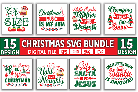 Christmas bundle, christmas svg bundle, christmas saying svg, christmas clip art, cricut, silhouette cut file, funny christmas svg bundle t shirt vector file