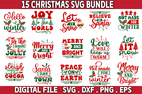 Christmas bundle, christmas svg bundle, christmas saying svg, christmas clip art, cricut, silhouette cut file, funny christmas svg bundle t shirt vector file