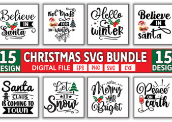 Christmas Bundle, Christmas svg Bundle, Christmas saying svg, Christmas clip art, cricut, silhouette cut file, funny Christmas svg Bundle t shirt vector file