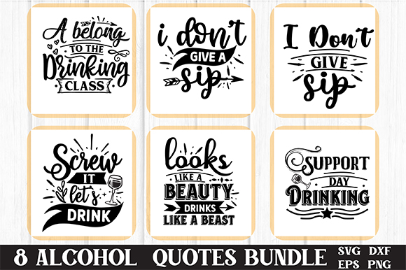 Alcohol svg bundle, coasters svg, shot glass svg, funny sublimation png, tequila decorations, gifted wine, sarcastic svg bundle, cricut file t shirt vector