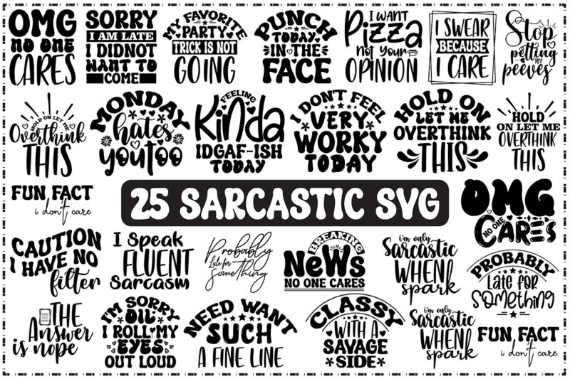 Sarcastic SVG Bundle