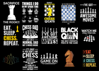 15 Chess Shirt Designs Bundle For Commercial Use Part 1, Chess T-shirt, Chess png file, Chess digital file, Chess gift, Chess download, Ches
