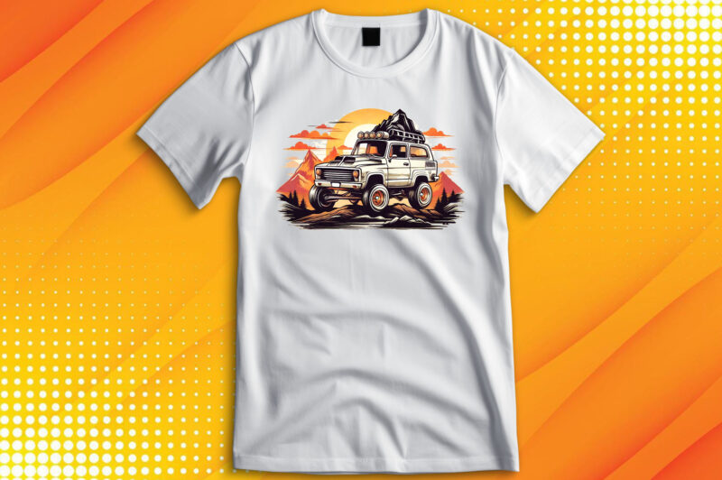 Monster Truck sunset T-Shirt