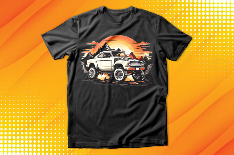 Monster Truck sunset T-Shirt