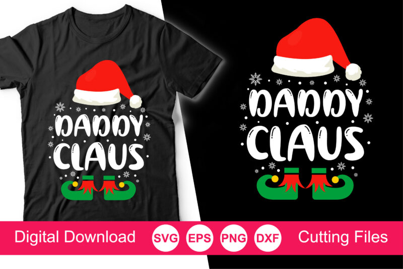 Claus Family Svg Bundle, matching family svg t-shirt, christmas svg, mama claus, daddy claus, auntie claus, nana claus, papa claus