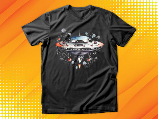 Alien spaceship t-shirt