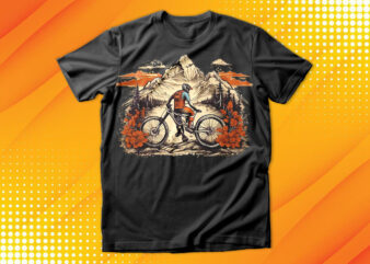 Cycle Rider Sunset T-Shirt