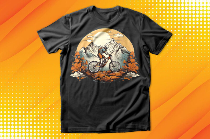 Cycle Rider Sunset T-Shirt