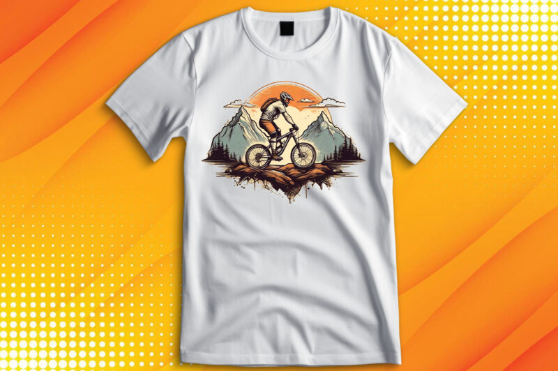 Cycle Rider Sunset T-Shirt