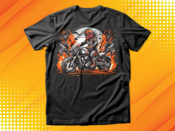 Motorcycle rider t-shirt