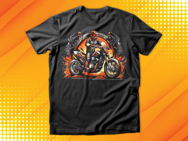 Motorcycle rider t-shirt