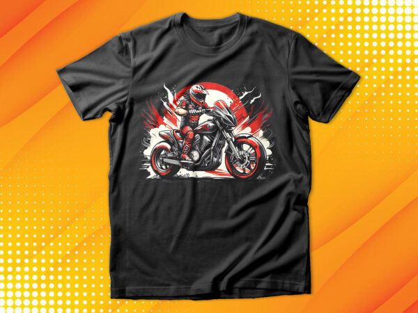 Motorcycle rider t-shirt