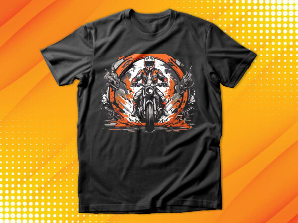 Motorcycle rider t-shirt