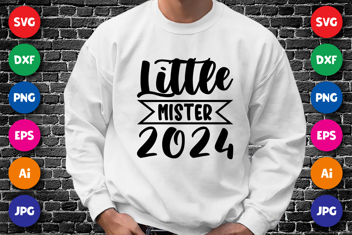 Little Mister 2024 Happy New Year Shirt Design Print Template Buy T   2 31 