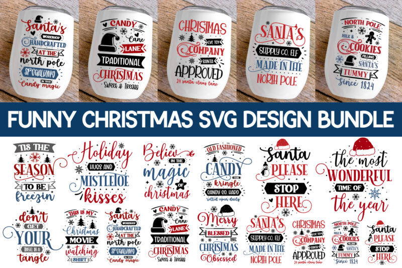 Christmas Svg Bundle , Funny Christmas Svg Bundle