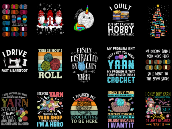 15 knitting shirt designs bundle for commercial use part 2, knitting t-shirt, knitting png file, knitting digital file, knitting gift, knitt