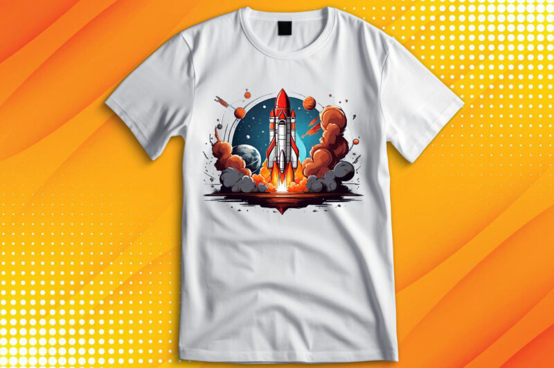 Rocket Launch T-Shirt - Buy t-shirt designs