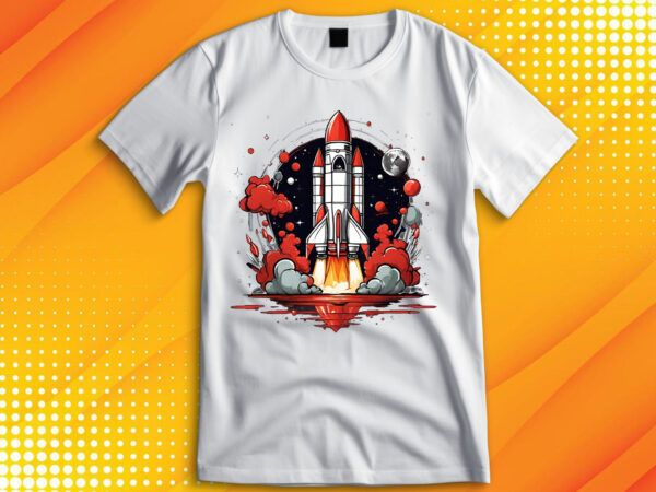 Rocket launch t-shirt