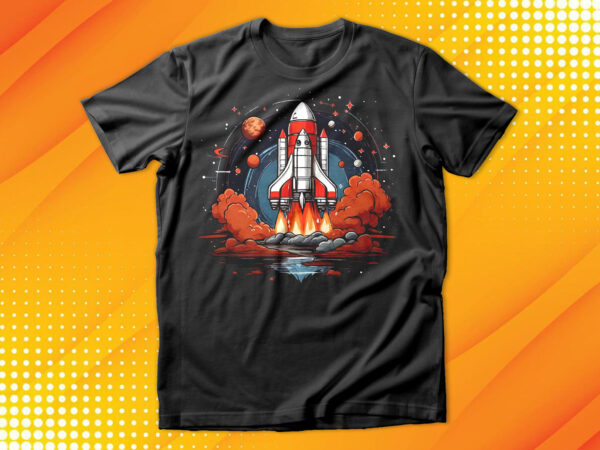 Rocket launch t-shirt