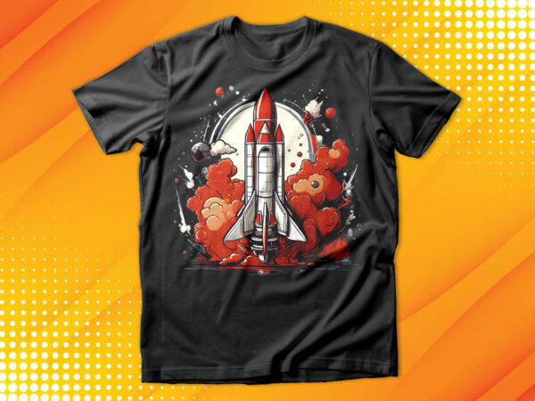 Rocket launch t-shirt