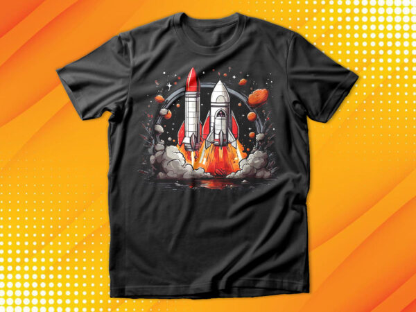 Rocket launch t-shirt