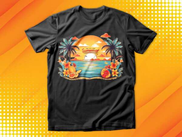 Summer sunset beach t-shirt