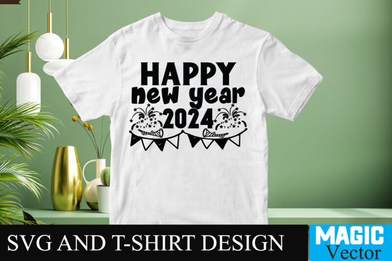 Happy New Year 2024 SVG Cut File