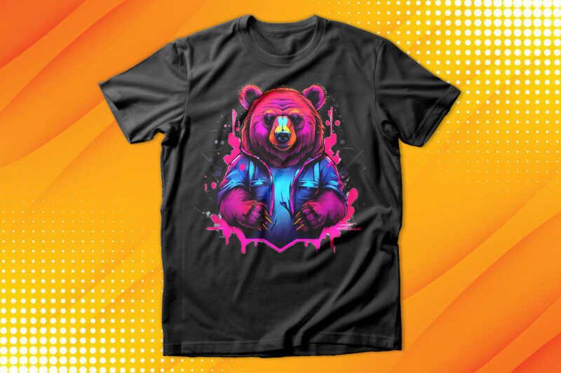 Neon Bear T-Shirt