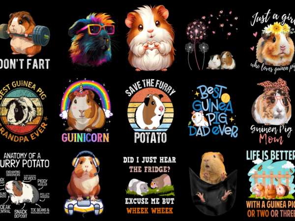 15 guinea pig shirt designs bundle for commercial use part 3, guinea pig t-shirt, guinea pig png file, guinea pig digital file, guinea pig g