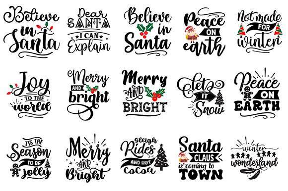 Christmas bundle, christmas svg bundle, christmas saying svg, christmas clip art, cricut, silhouette cut file, funny christmas svg bundle