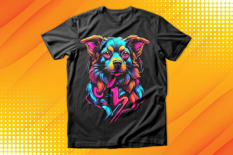 Neon Dog T-Shirt