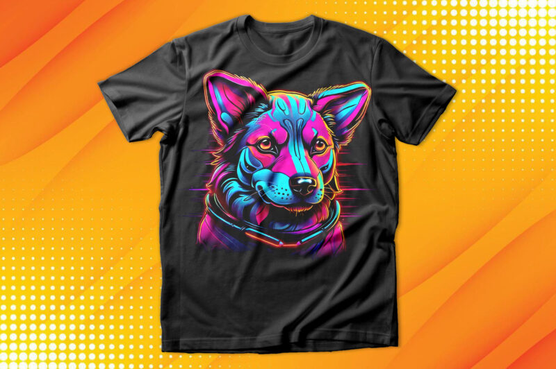 Neon Dog T-Shirt