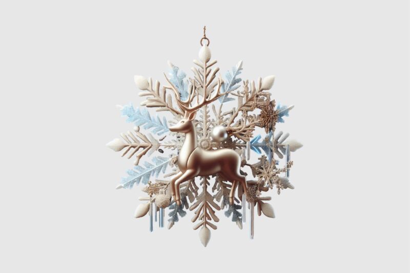 Winter 3d Ornament PNG Sublimation