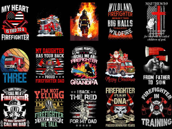 15 fireman shirt designs bundle for commercial use part 4, fireman t-shirt, fireman png file, fireman digital file, fireman gift, fireman do