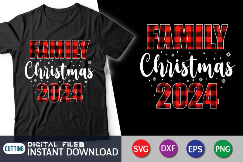 Christmas SVG Bundle, Christmas Buffalo Plaid, Christmas 2024 Shirt, Merry Christmas Shirt Print Template