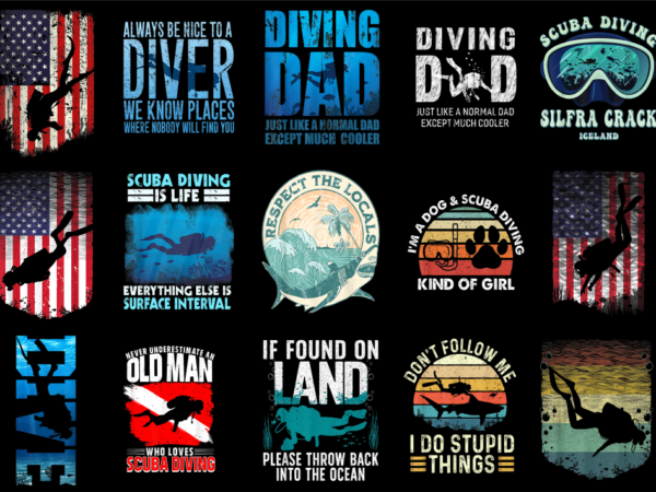 15 scuba shirt designs bundle for commercial use part 6, scuba t-shirt, scuba png file, scuba digital file, scuba gift, scuba download, scub