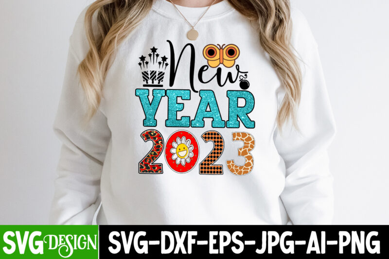 New Year 2024 T-Shirt Design Mega Bundle,New Year T-Shirt Design, New Year 2024 SVG Bundle | Happy New Year 2024 | New Year Sublimation