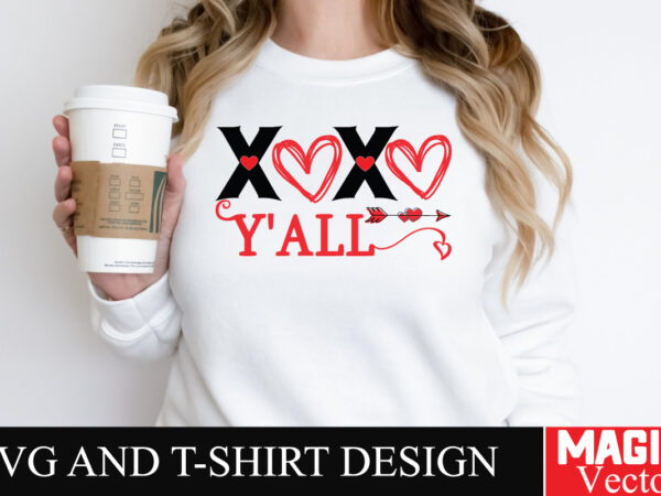 Xoxo y’all svg cut file graphic t shirt