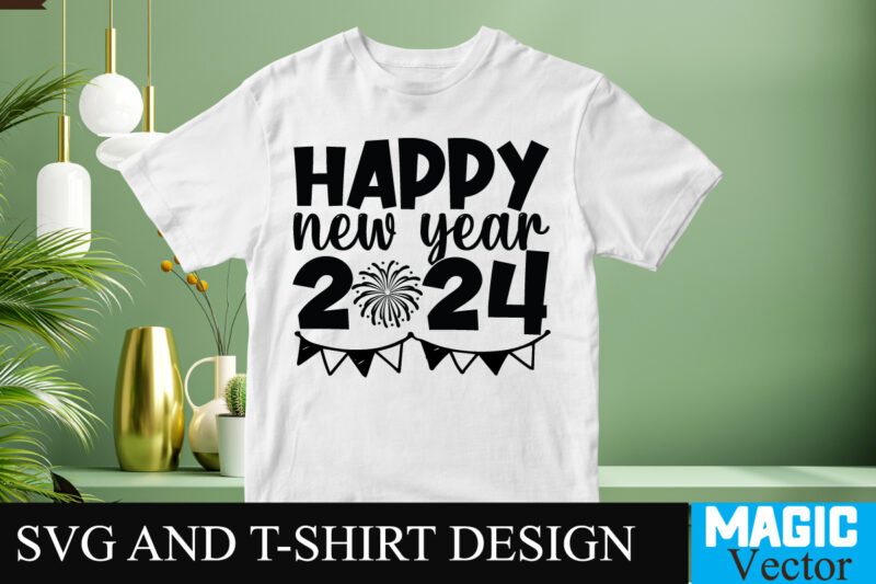 Happy New Year 2024 SVG Cut File