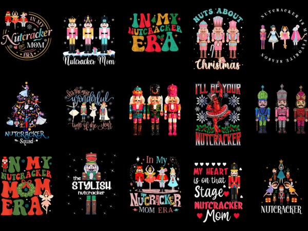 15 nutcracker christmas shirt designs bundle for commercial use part 7, nutcracker christmas t-shirt, nutcracker christmas png file, nutcrac