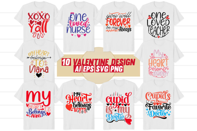 valentine’s day t shirt for family gift tee design, best friends forever heart love anniversary valentine season lettering graphic design