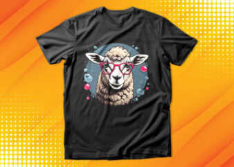 Pink Sheep with Sunglasses T-Shirt