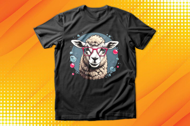 Pink Sheep with Sunglasses T-Shirt